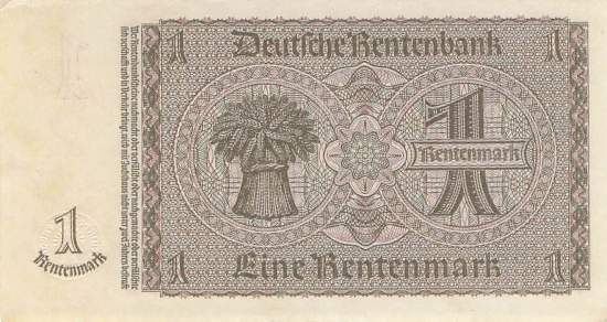 1 Rentenmark 1937 ro.166b G